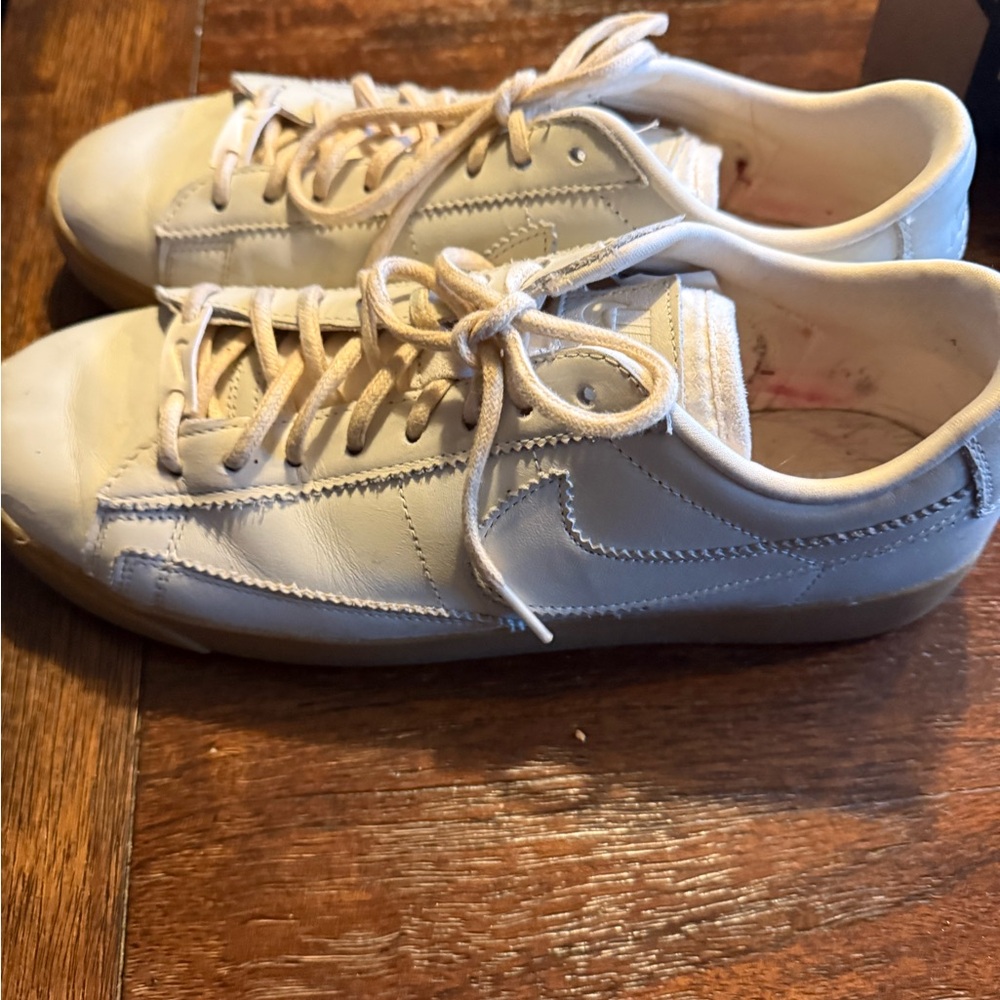 Nike  White and Tan Sneakers - Picture 2 of 3